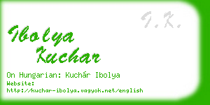 ibolya kuchar business card