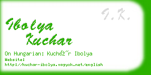 ibolya kuchar business card